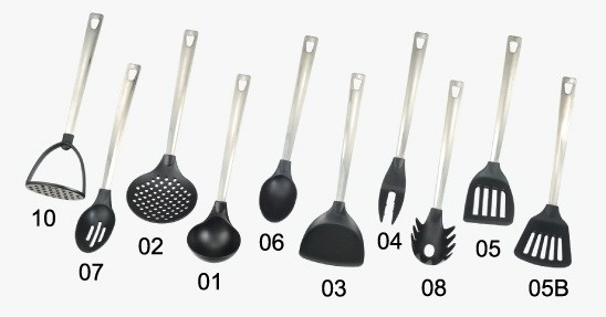 Conjunto de utensilios de cocina Herramientas de nylon Conjunto de cocina artículos de cocina para el hogar Accesorios de cocina