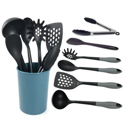 Accesorios de cocina de nylon PA66 no adhesivo utensilios resistentes al calor conjuntos de utensilios de silicona