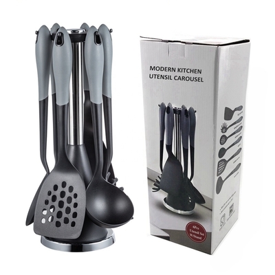 Accesorios de cocina de nylon PA66 no adhesivo utensilios resistentes al calor conjuntos de utensilios de silicona