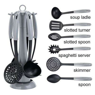 2024 Mejor conjunto de utensilios de cocina de cualquier color equipo de cocina de campamento con mango ABS