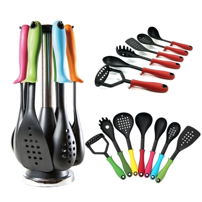 Cuchara sólida ecológica para alimentos Turner espátula cuchara con ranuras Whisk Acacia Silicio utensilios de cocina