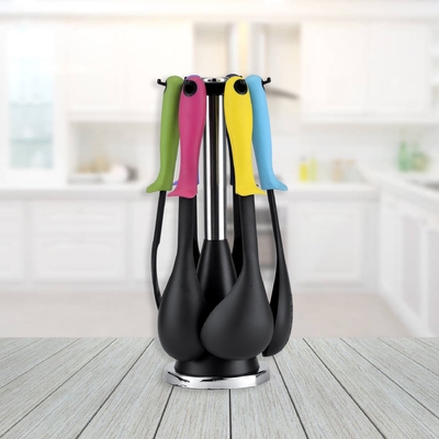 Cuchara sólida ecológica para alimentos Turner espátula cuchara con ranuras Whisk Acacia Silicio utensilios de cocina