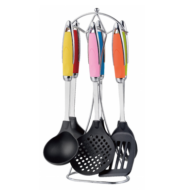 7 Pcs de herramientas de cocina de nylon establecidos sólidos y duraderos para la cocina ecológica