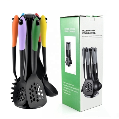 Mejor conjunto de utensilios de cocina 7PCS de nylon sostenible y utensilios de cocina personalizados