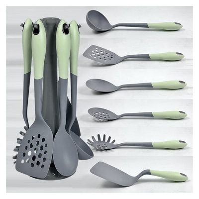 Mejor conjunto de utensilios de cocina 7PCS de nylon sostenible y utensilios de cocina personalizados