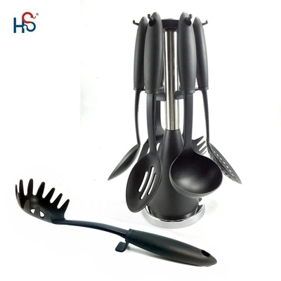 Conjuntos de utensilios de cocina de nylon para cocinar en casa Cucharas Turner Skimmer Espátula Servidor de pasta