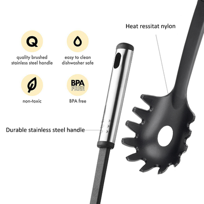 Herramientas y equipos de cocina utensilios de cocina de nylon no adhesivo conjunto con utensilios Tipo