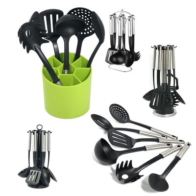 7 piezas de nylon Kitchen Utensil Set Accesorios de cocina seguros para cocinar sin esfuerzo