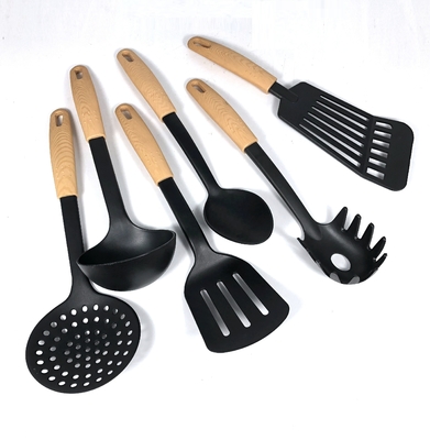 Equipo de utensilios de cocina de cocinero ABS no adhesivo para cocinas coloridas y ecológicas