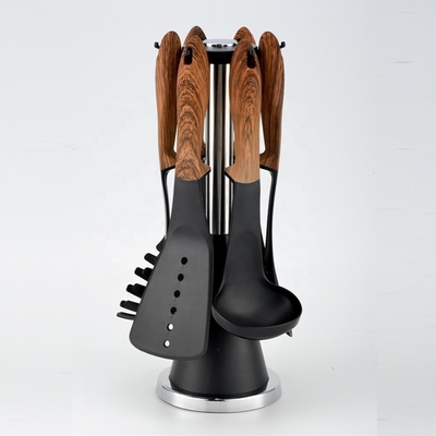 Conjunto de herramientas de utensilios de cocina no adhesivos sostenibles Accesorios de dispositivos de cocina resistentes al calor