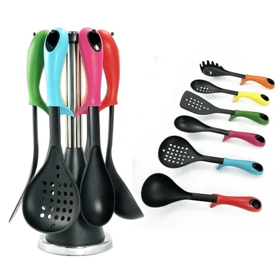 Herramientas de cocina antiadherentes a altas temperaturas de 210 grados para cocinas y utensilios domésticos de colores
