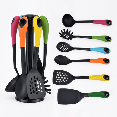 utensilios de cocina sopa cuchara Skimmer Turner cuchara servidor de espagueti Whisk Masher conjuntos de utensilios de cocina